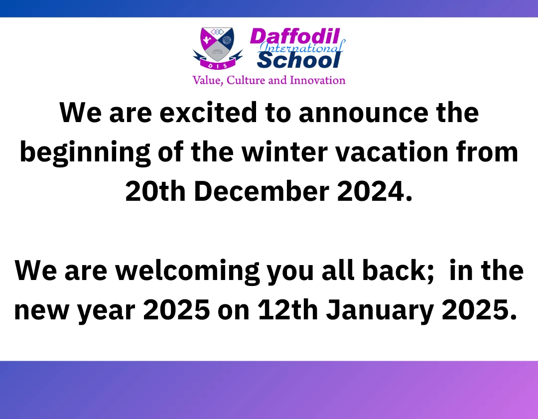 Winter Vacation Notice 2024-25